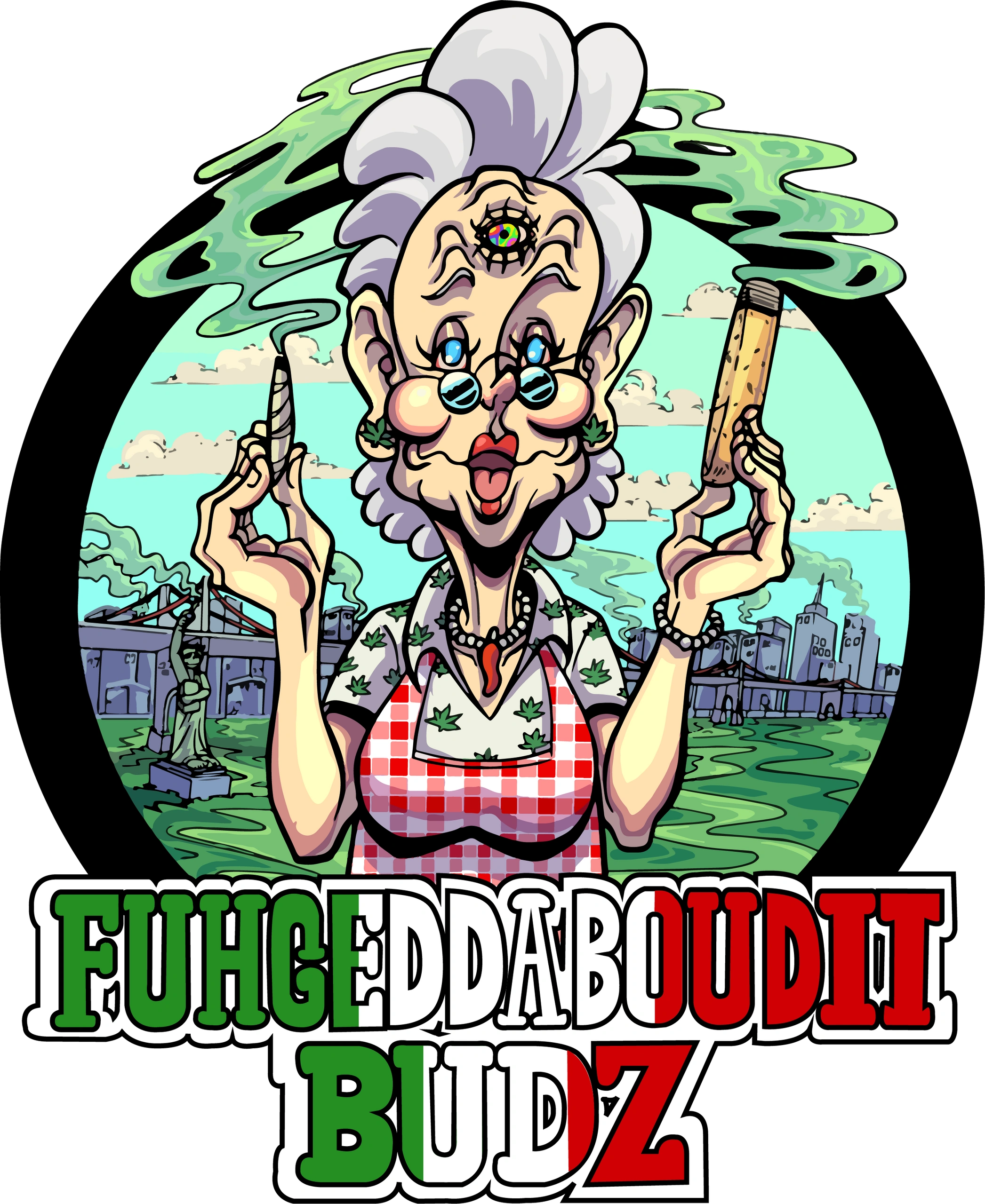 Fuhgeddaboudit Budz Mascot